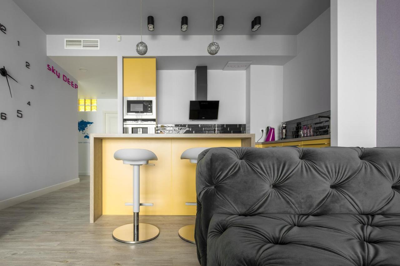Sky Deep Jacuzzi 30 Floor Appartement Klaipėda Buitenkant foto